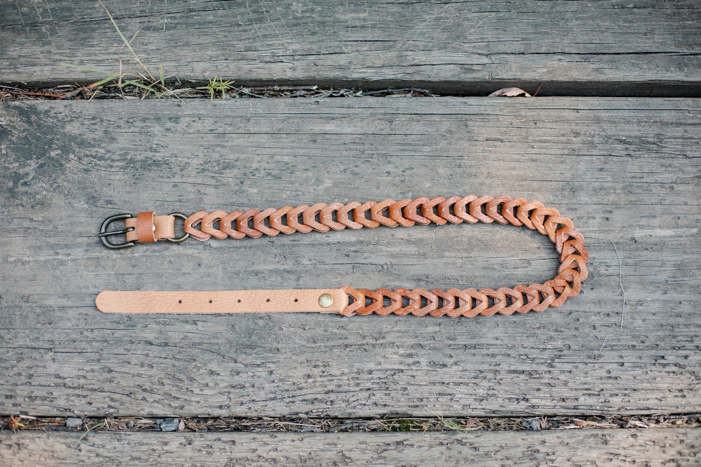 Leather Chain Link Belt